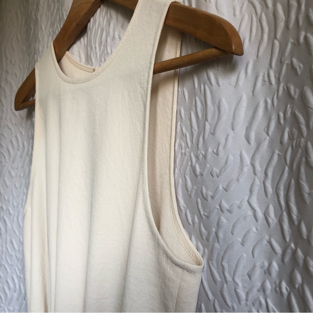 Aritzia Wilfred Light Birch Cinch-Waist 2 Pocket Criss-cross Back Rive Romper - Picture 8 of 16